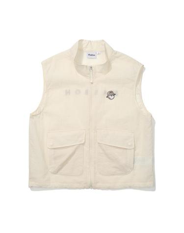 [밀라코/국내발송] 말본골프 립조직 빅포켓 베스트 CREAM M5222PVT31CRM