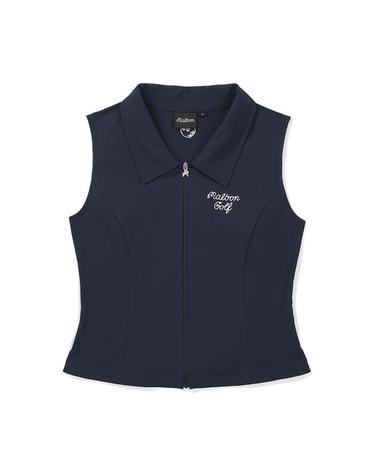 [밀라코/국내발송] 말본골프 카라 슬리브리스 베스트 NAVY M5222PVT33NVY