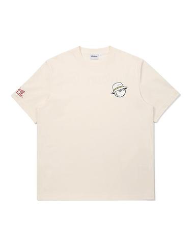 [밀라코/국내발송] 말본 버킷 스크립트 유니 라운드 티셔츠 WHITE M6123PRS01WHT