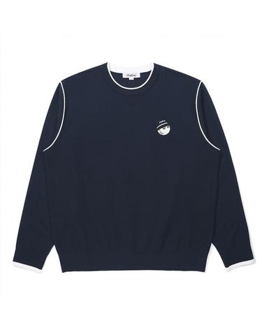 [밀라코/국내발송] 말본 베이직 라운드 스웨터 NAVY  M6121PKT41NVY