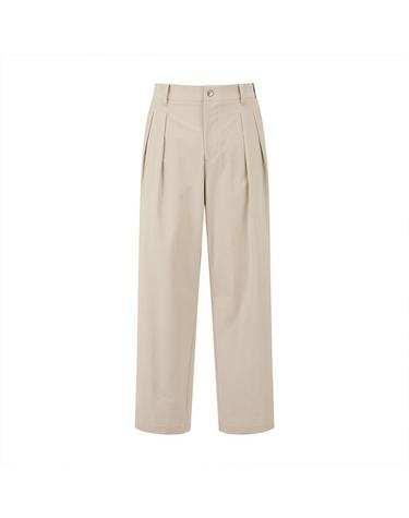 [밀라코/국내발송] 말본 투턱 세미 와이드 팬츠 LIGHT BEIGE  M6121PPT08LBE