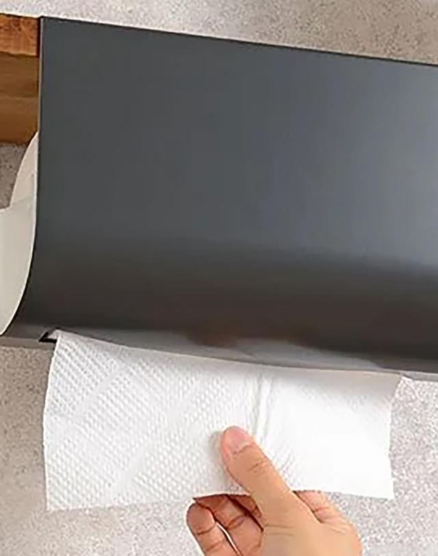 옥스 옥스 레이에 키친 페이퍼 행거 랙 (레귤러 화이트) 착용컷