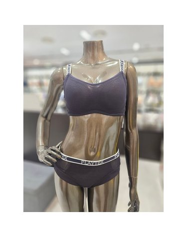 [갤러리아] 네이비 스포츠 노와이어 브라,팬티세트(A~D,90B)[플레이텍스]3N28T