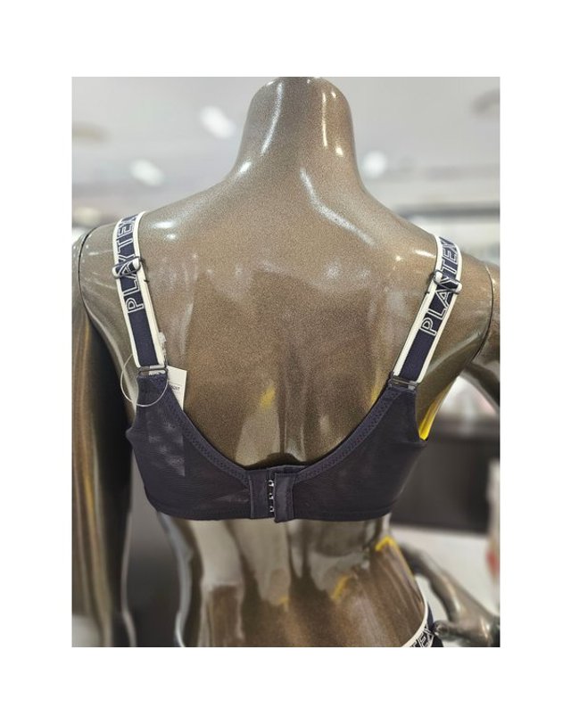 원더브라 wonderbra [갤러리아] 네이비 스포츠 노와이어 브라 (A~D,90B)[플레이텍스]3N28T 착용컷
