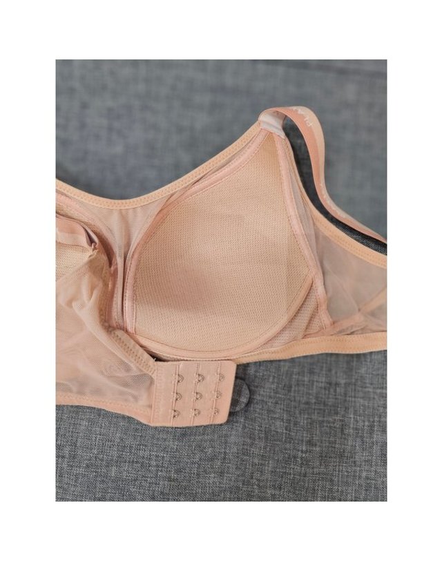 원더브라 wonderbra [갤러리아] 베이지 스포츠 노와이어 브라 (A~D,90B)[플레이텍스]3N26T 착용컷