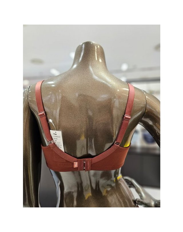 원더브라 wonderbra [갤러리아] 버건디 스포츠 노와이어 브라 (A~D,90B)[플레이텍스]3N19T 착용컷
