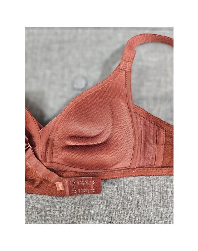 원더브라 wonderbra [갤러리아] 버건디 스포츠 노와이어 브라 (A~D,90B)[플레이텍스]3N19T 착용컷