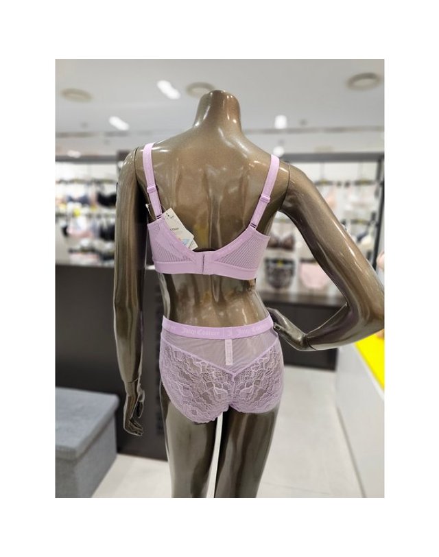 원더브라 wonderbra [갤러리아] 라벤더 밴드프리 쥬시쿠뛰르 노와이어브라,팬티세트 JCWBR3N05T,JCWPT3N05T 착용컷
