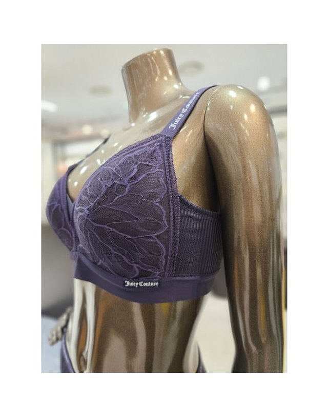 원더브라 wonderbra [갤러리아] 네이비 밴드프리 쥬시쿠뛰르 노와이어브라 JCWBR3N08T 착용컷