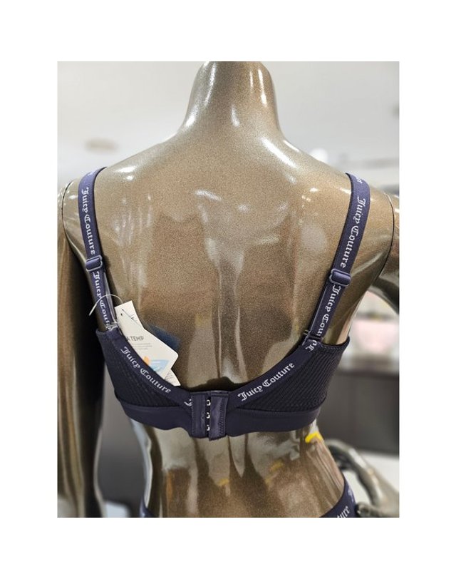 원더브라 wonderbra [갤러리아] 네이비 밴드프리 쥬시쿠뛰르 노와이어브라 JCWBR3N08T 착용컷