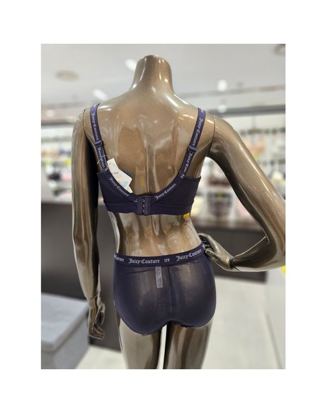 원더브라 wonderbra [갤러리아] 네이비 밴드프리 쥬시쿠뛰르 노와이어브라,팬티세트 JCWBR3N08T,JCWPT3N08T 착용컷