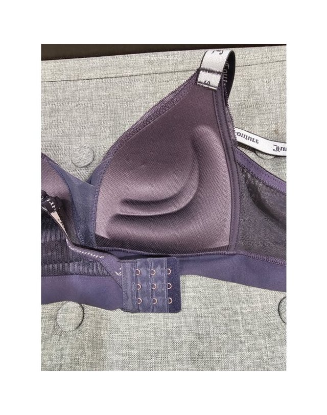 원더브라 wonderbra [갤러리아] 네이비 밴드프리 쥬시쿠뛰르 노와이어브라,팬티세트 JCWBR3N08T,JCWPT3N08T 착용컷
