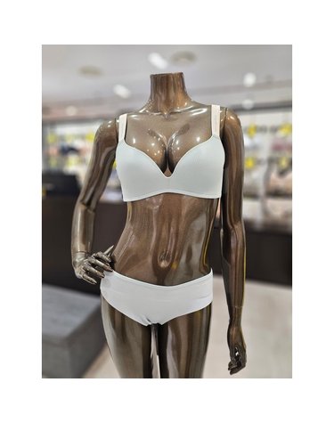 [갤러리아] 라이트블루 스포티 노와이어 브라,팬티세트(A~D컵)WBWBR5M65T,WBWPT5M65T