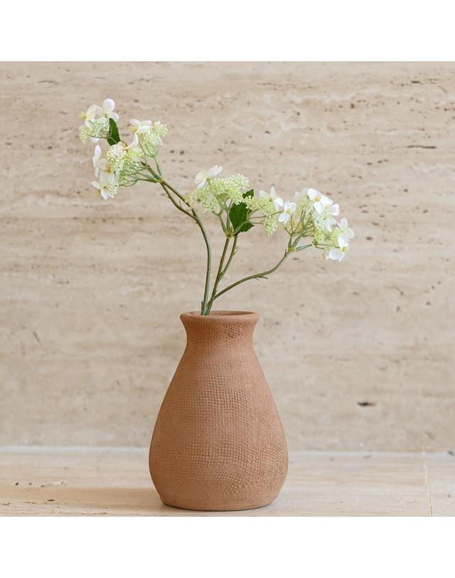 그로우플랜터 [Grow Planter] 오네뜨 테라코타 오브제 화병 브라운 착용컷