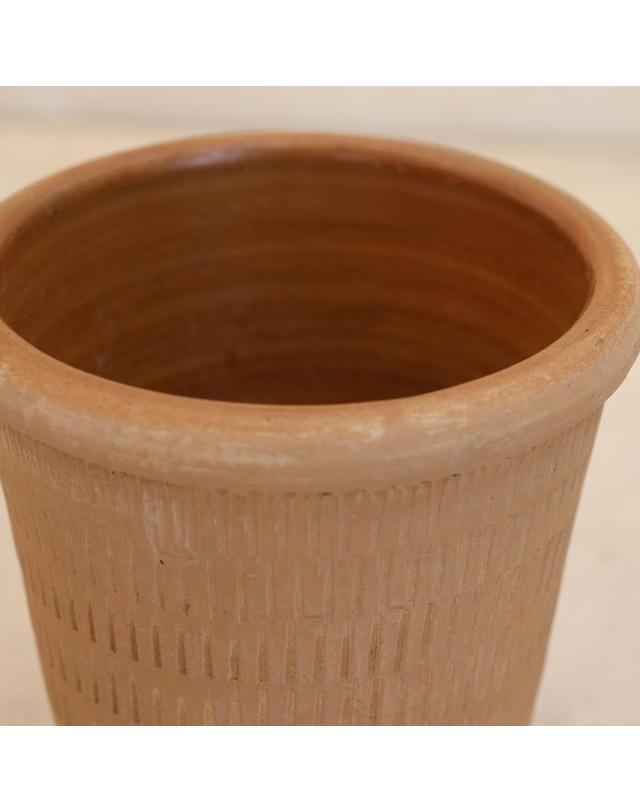 그로우플랜터 [Grow Planter] 델리카 테라코타 화분 빈티지 토분 브라운 착용컷