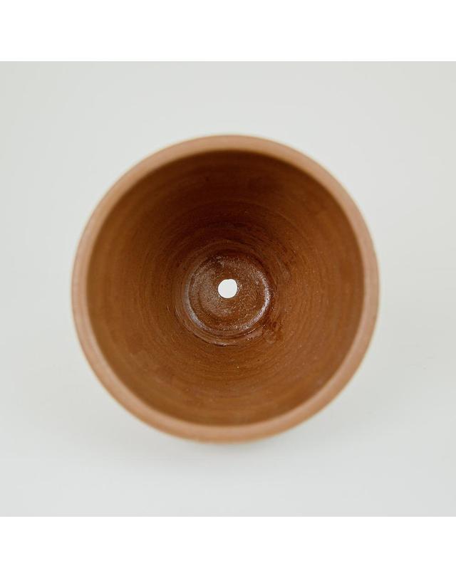 그로우플랜터 [Grow Planter] 델리카 테라코타 화분 빈티지 토분 브라운 착용컷