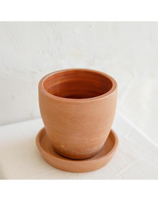 그로우플랜터 [Grow Planter] 그라시 테라코타 화분 빈티지 토분 브라운 착용컷