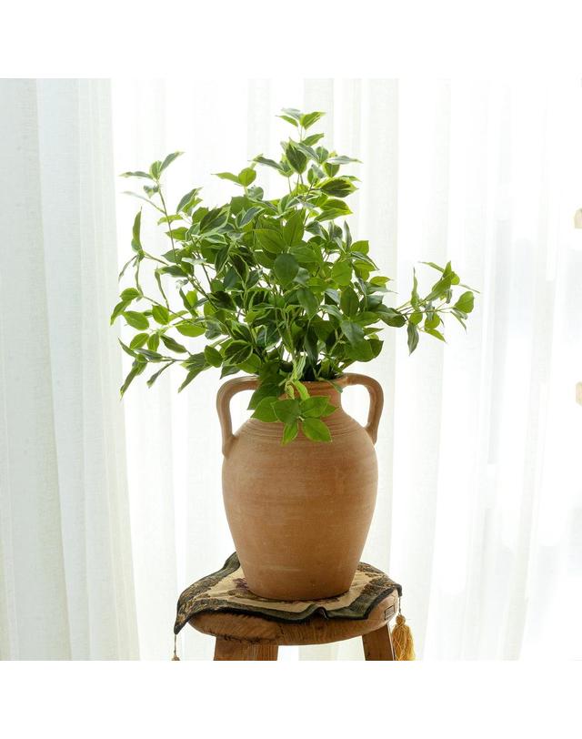 그로우플랜터 [Grow Planter] 라피느 테라코타 오브제 화병 브라운 착용컷
