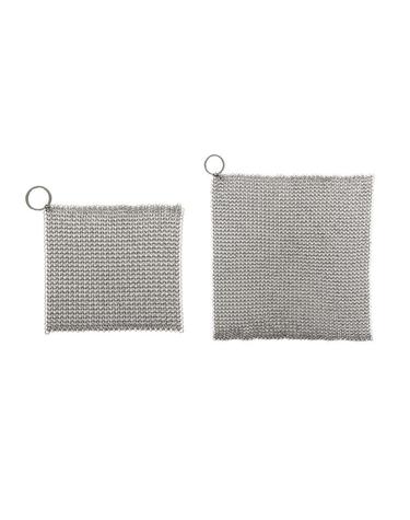 네이쳐스 316 스텐 링 수세미 10cmx10cm+15cmx15cm 2종세트
