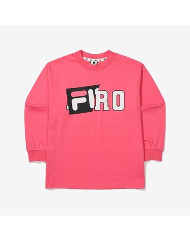 휠라 키즈 [보리보리] FILA KIDS X HIRO 더블로고 티셔츠 FK2RLF3H01X_PIK
