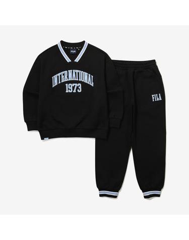 [보리보리] 브이넥 바시티로고 셋업 FK2FSG1201M_BLK