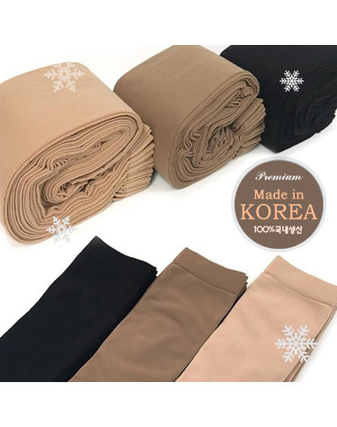 [보리보리] 기모발목스타킹 발목 1켤레 스타킹 국내 여자 살색 미디 겨울 기모 스타킹