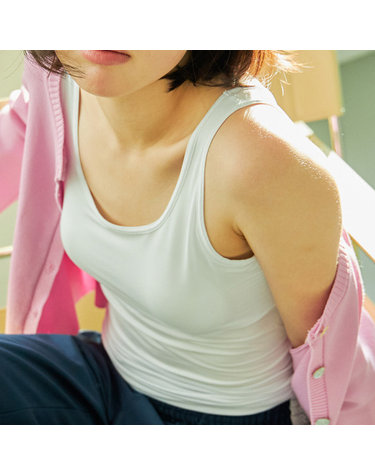 [보리보리] 여성브라탑 노밴딩 브라탑 일체형 브라런닝 캡내장 나시 에어로쿨원단 3컬러 1종