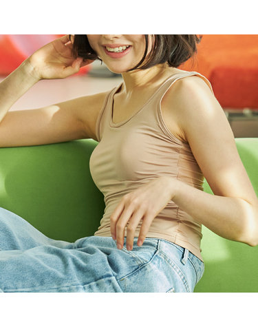 [보리보리] 끈조절가능한 스트랩형 편안한 런닝형 2가지중 심플리 브라탑 캡내장런닝 1매