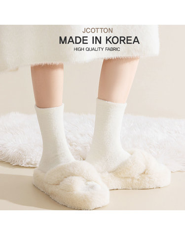[보리보리] 진짜 따뜻한 여성 두꺼운 국산 양말 탁텔양말 국산 수면양말 5켤레