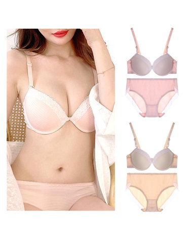 [보리보리] 예쁜브라팬티 여성속옷새트 가슴모아주는 속옷 2종