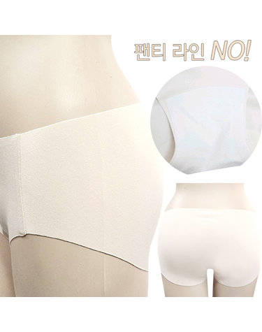 [보리보리] 국산 심리스팬티 노라인 무봉제 여성팬티