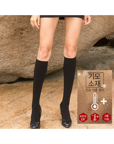 [보리보리] 따뜻한 기모 반장 무릎 스타킹 니삭스 양말 1족