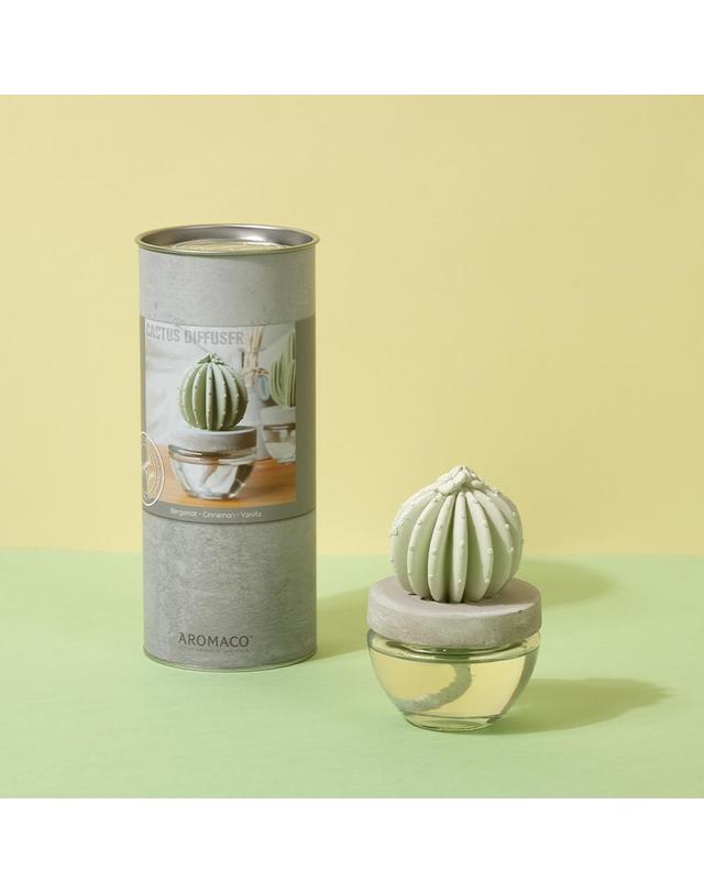 아로마코 실내디퓨저 선인장 석고방향제 100ml 4종/향 선택 착용컷