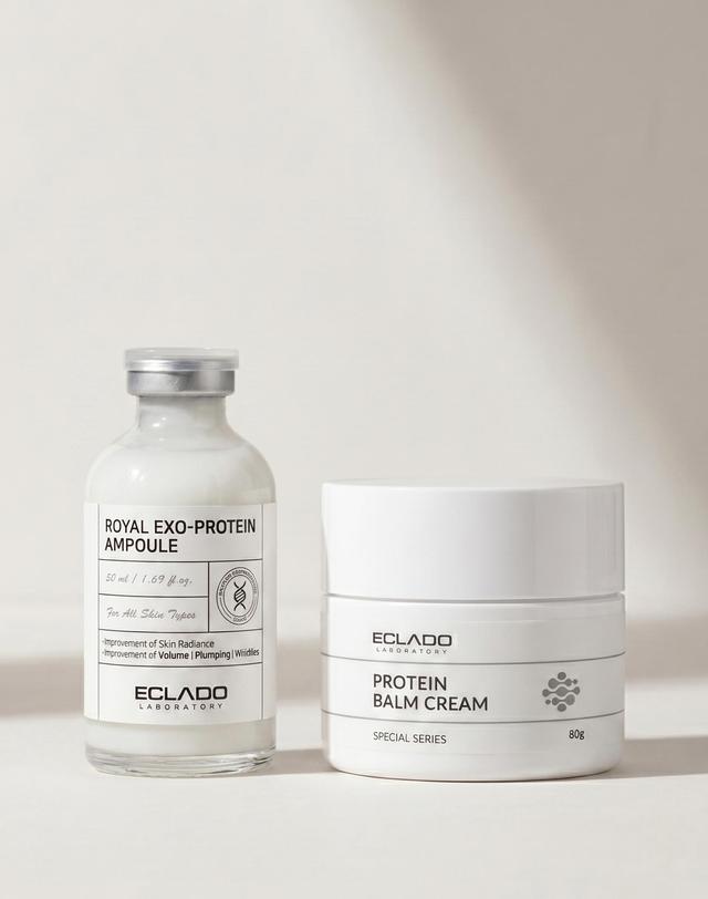 에끌라두 바르는 단백질 로얄 엑소 프로틴 채움앰플 50ml+단백질 밤 시너지 바세린광 크림80g 착용컷