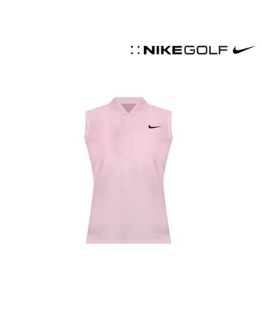 [갤러리아] 나이키 여성 드라이핏 빅토리 민소매 골프 폴로 핑크 FD6708-663