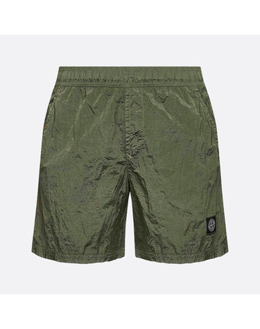 26SS 스톤 아일랜드 메탈 스윔 숏츠 밀리터리 그린 L1S15B100004 S0043 V005G