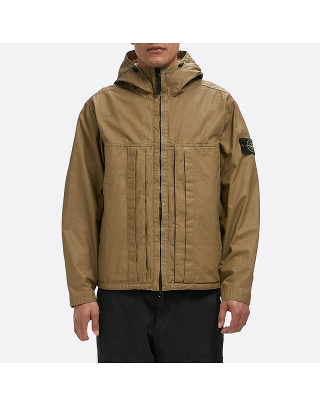 스톤아일랜드 26SS 스톤 아일랜드 더블 코튼 립스탑 자켓 밀리터리 그린 L1S154100012 S0299 V005G 착용컷