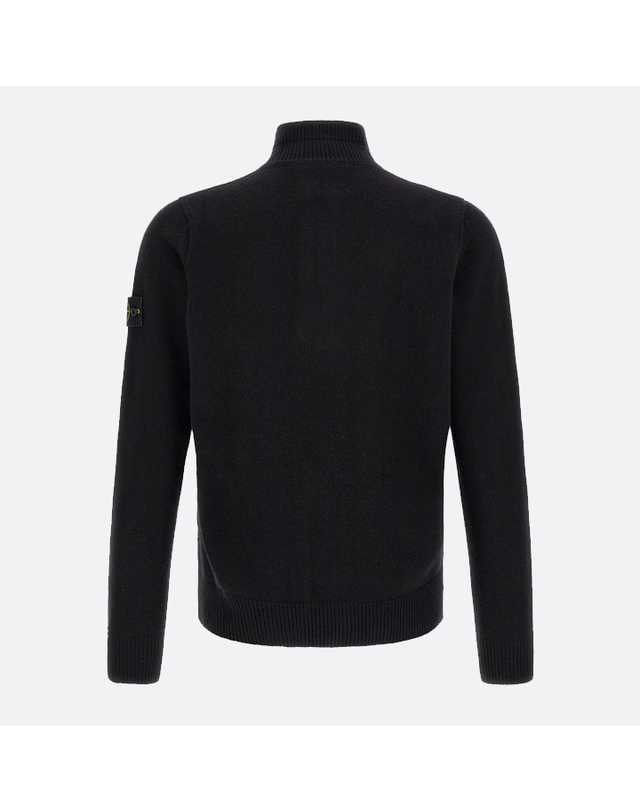스톤아일랜드 26FW 스톤 아일랜드 하프 니트 집업 블랙 L2S155100040 S00A3 V0029 착용컷
