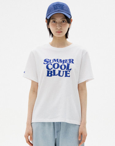퍼스널 컬러 레터링 티셔츠 [WHITE]