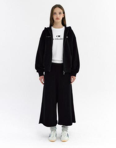 베이직 8부 스웻팬츠 [BLACK]