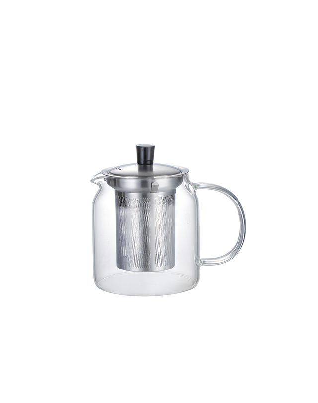 나리히라 마린글라스 베이직 스텐 필터 티포트 700ml 착용컷