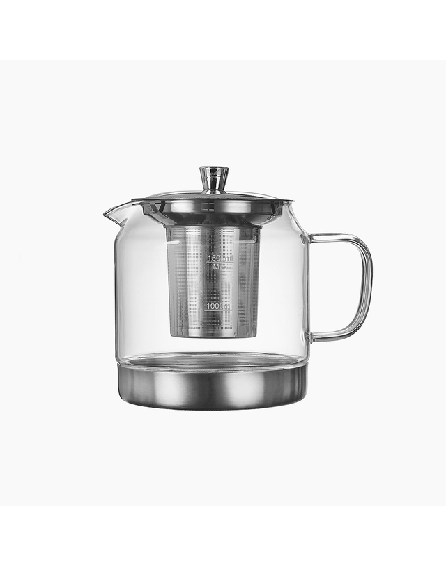 나리히라 마린글라스 베이직 IH 인덕션 글라스 팟 주전자 1.5L 착용컷