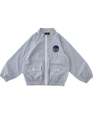 [보리보리]  체크시어서커 바람막이 점퍼24315-110-01_BL