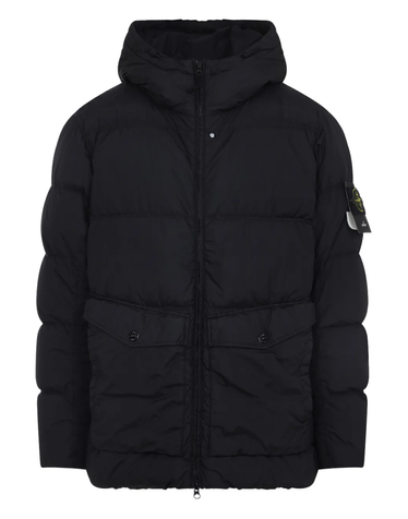 25FW 스톤아일랜드 크링클랩스 후드 다운 자켓 패딩 블랙 K2S1541000 11S0A23 V0029