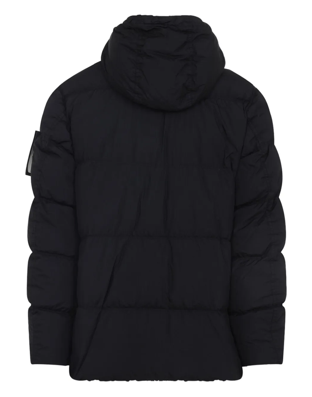 스톤아일랜드 25FW 스톤아일랜드 크링클랩스 후드 다운 자켓 패딩 블랙 K2S1541000 11S0A23 V0029 착용컷