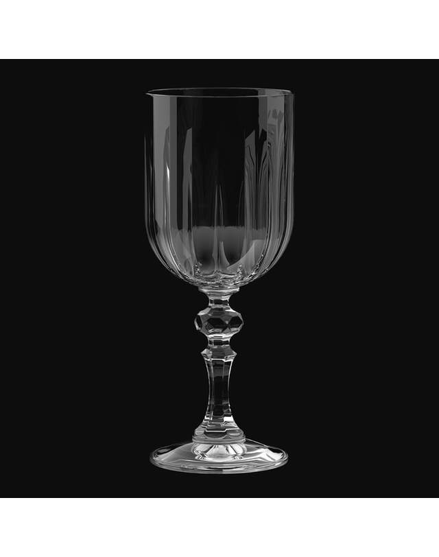 크로스노 와인잔 크리스타 클래식파리 330ML 2개 레드 화이트 크리스탈 착용컷