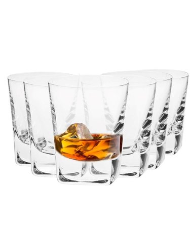 크로스노 위스키잔 카로 280ML 6개 언더락 양주 꼬냑 핸드메이드 크리스탈