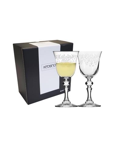 크로스노 와인잔 크리스타 데코 155ML 2개 레드 화이트 클래식 크리스탈