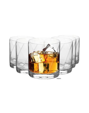 크로스노 위스키잔 로맨스 320ML 6개 언더락 양주 꼬냑 핸드메이드 크리스탈