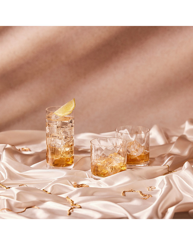 크로스노 크로스노 위스키잔 로맨스 320ML 2개 언더락 양주 꼬냑 핸드메이드 크리스탈 착용컷